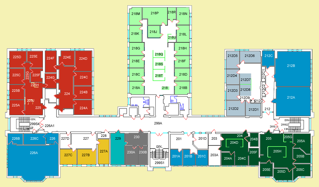 2nd Floor Map